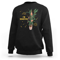 Funny Marcus The Worm New Year Sweatshirt I Am Sensitive NYE Party Firework - Wonder Print Shop