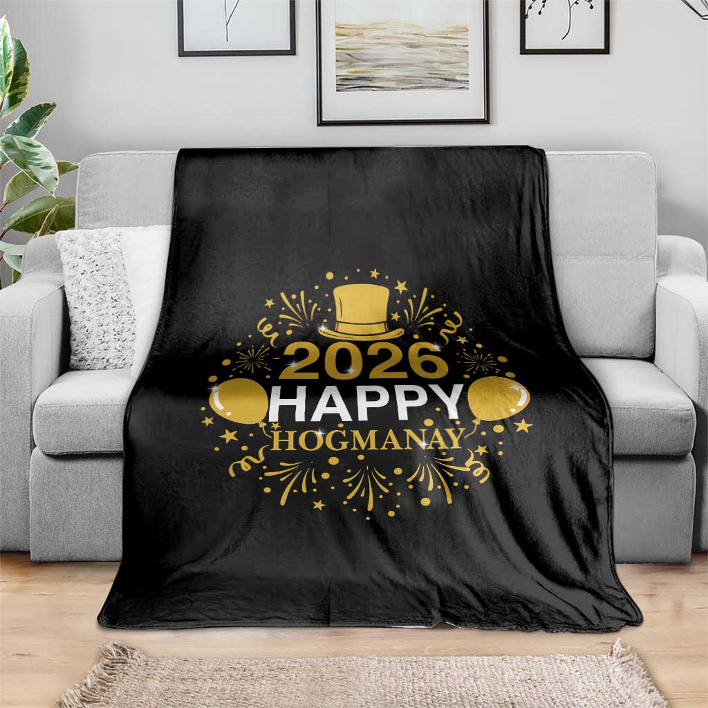 Scottish New Year 2026 Throw Blanket Happy Hogmanay NYE Party - Wonder Print Shop