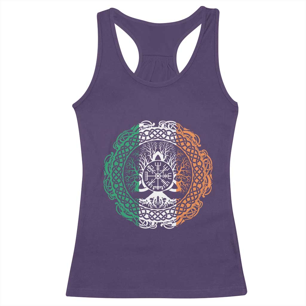 Norse Gaels Viking Yggdrasil Awe Tree Racerback Tank Top Irish St Patricks Day