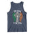 Irish Viking Tank Top Vintage Shamrock Celtic Viking Skull