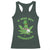 Funny St Patrick's Day Cannabis Weed Racerback Tank Top A Wee Bit Highrish Shamrock