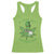 Funny St Patrick's Day Cannabis Weed Racerback Tank Top A Wee Bit Highrish Shamrock