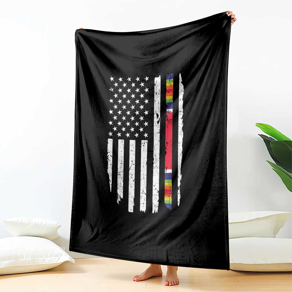 WW2 World War II Vintage American Flag Throw Blanket - Wonder Print Shop