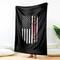 WW2 World War II Vintage American Flag Throw Blanket - Wonder Print Shop