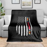 WW2 World War II Vintage American Flag Throw Blanket - Wonder Print Shop