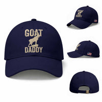 Goat Daddy Baseball Cap Funny Goat Father Vintage