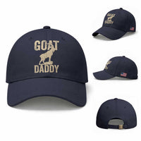 Goat Daddy Baseball Cap Funny Goat Father Vintage