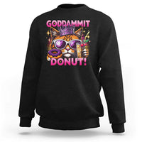 Funny Goddammit Cat Princess Meme Sweatshirt Cartoon Style