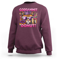 Funny Goddammit Cat Princess Meme Sweatshirt Cartoon Style