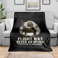Funny Penguin Flight Was Never An Option Throw Blanket Tactical Penguin Gun Lover