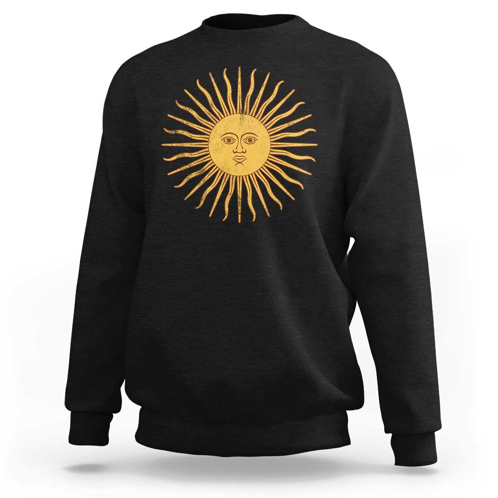 Argentina Sol De Mayo Vintage Argentinian Sun Throwback Design Sweatshirt