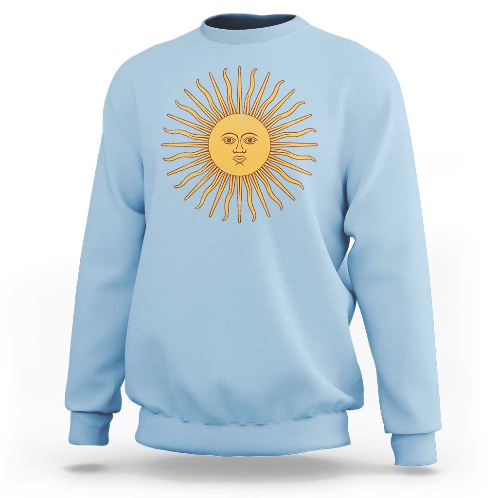 Argentina Sol De Mayo Vintage Argentinian Sun Throwback Design Sweatshirt
