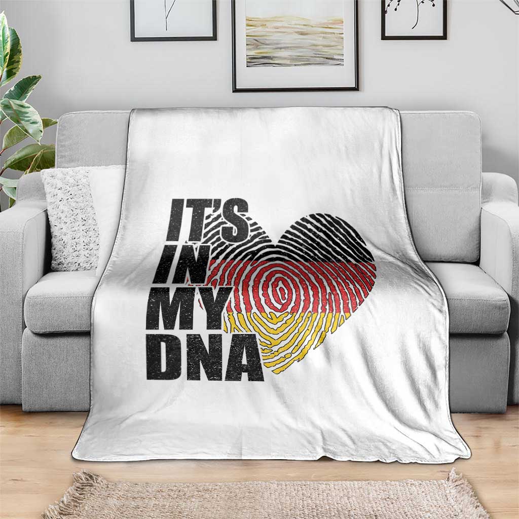 German Pride Throw Blanket It Is In My DNA Patriotic Germany Flag - Wonder Print Shop