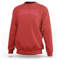 Nebraska Sports Throwback Design Jersey Style Sweatshirt