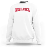 Nebraska Sports Throwback Design Jersey Style Sweatshirt