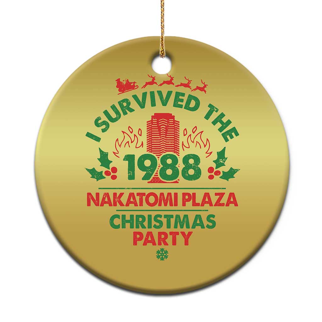 I Survived The 1988 Nakatomi Plaza Xmas Party Christmas Ornament Vintage Mistletoe - Wonder Print Shop