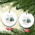 Personalized Engaged 2024 Christmas Ornament Custom Name Mr & Mrs Engagement Snow Forest - Wonder Print Shop