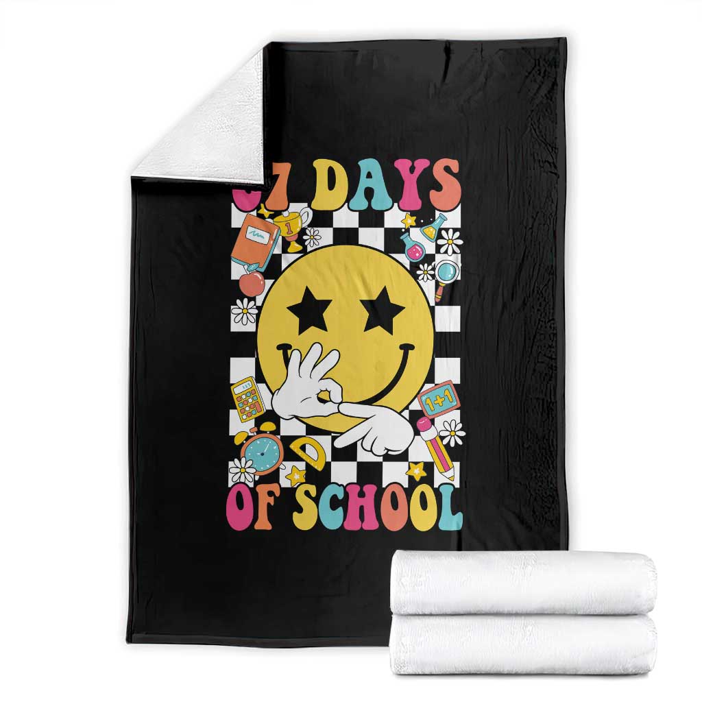67 Days Of School Throw Blanket Six Seven Meme Student Teacher - Wonder Print Shop