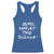 Funny Bro What The Sigma Racerback Tank Top Meme Saying Quote