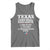 Proud American Texan Tank Top Texas Three Major Food Groups BBQ Tex Mex Chicken