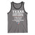 Proud American Texan Tank Top Texas Three Major Food Groups BBQ Tex Mex Chicken