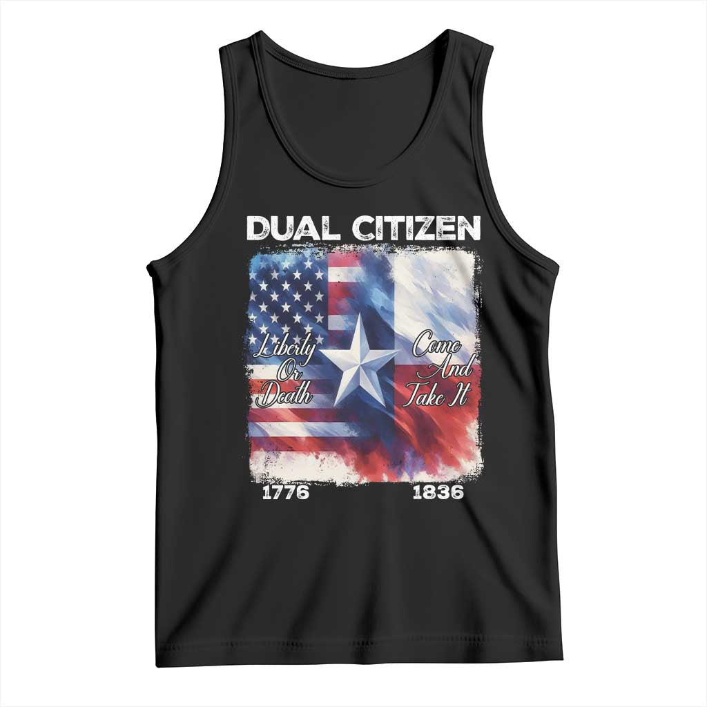 Proud American Texan Tank Top Dual Citizen Liberty Or Death Come And Take It