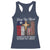 Proud American Texan Jesus Racerback Tank Top Texan By Blood American By Birth Patriot By Choice Cross