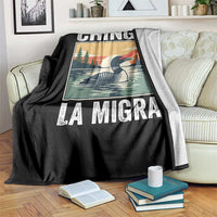 Chinga La Migra Throw Blanket Minnesota Loon Laser Ice Cube Political Protest