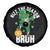 Funny St Patrick's Day Rizz The Season Bruh Spare Tire Cover Leprechaun Shamrock