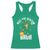 Funny St Patrick's Day Rizz The Season Bruh Racerback Tank Top Leprechaun Shamrock