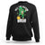 Funny St Patrick's Day Rizz The Season Bruh Sweatshirt Leprechaun Shamrock