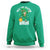 Funny St Patrick's Day Rizz The Season Bruh Sweatshirt Leprechaun Shamrock