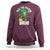 Funny St Patrick's Day Rizz The Season Bruh Sweatshirt Leprechaun Shamrock