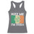 Funny St Patrick's Day Rizz Me I'm Irish Racerback Tank Top Shamrock Ireland Flag