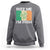 Funny St Patrick's Day Rizz Me I'm Irish Sweatshirt Shamrock Ireland Flag