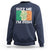 Funny St Patrick's Day Rizz Me I'm Irish Sweatshirt Shamrock Ireland Flag