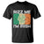 Funny St Patrick's Day Rizz Me I'm Irish T Shirt Shamrock Ireland Flag