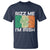 Funny St Patrick's Day Rizz Me I'm Irish T Shirt Shamrock Ireland Flag