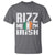 Funny Rizz Me I'm Irish T Shirt St Patrick's Day Vintage Ireland Flag