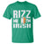 Funny Rizz Me I'm Irish T Shirt St Patrick's Day Vintage Ireland Flag