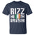 Funny Rizz Me I'm Irish T Shirt St Patrick's Day Vintage Ireland Flag