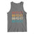 Funny Vintage 80s Style 86 45 47 Retro Stripes Tank Top