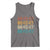 Funny Vintage 80s Style 86 45 47 Retro Stripes Tank Top