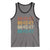 Funny Vintage 80s Style 86 45 47 Retro Stripes Tank Top