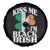 Funny Kiss Me I'm Black Irish Spare Tire Cover St Patrick's Day Vintage Shamrock