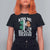 Funny Kiss Me I'm Black Irish T Shirt For Women St Patrick's Day Vintage Shamrock