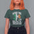 Funny Kiss Me I'm Black Irish T Shirt For Women St Patrick's Day Vintage Shamrock