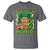 Funny St Patrick's Day Cannabis Weed T Shirt Kiss Me I'm Highrish Leprechaun