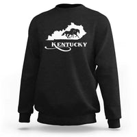 Kentucky Horse Map State Derby Day Sweatshirt