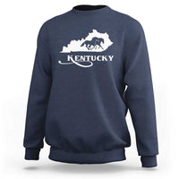 Kentucky Horse Map State Derby Day Sweatshirt